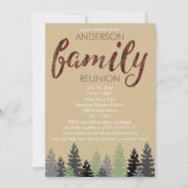 Rustikale Karierte Wiedersehen und Pine Country Fa Einladung (Vorderseite)
