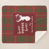 Rustikale Karierte Zuhause Sweet Tartan Sherpadecke (Vorderseite (Horizontal))