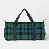 Rustikale Karo Campbell Grün Blau Tartan Duffle Bag (Vorderseite)