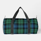 Rustikale Karo Campbell Grün Blau Tartan Duffle Bag (Rückseite)