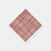Rustikale Karo-Herbst-Geburtstagsservietten Serviette (Ecke)