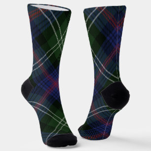 Rustikale Karo-Lila-Kariert Sutherland Tartan Socken