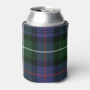 Rustikale Karo-Lila und Grün Tartan Dosenkühler