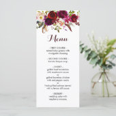 Rustikale Karte des Burgund Marsala (Stehend Vorderseite)