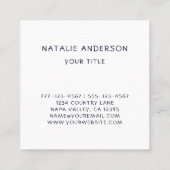 Rustikale Karte mit Blumenzauber (Rückseite)