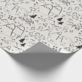 Rustikale Karte Schneeberg Pinienwälder Geschenkpapier (Ecke)