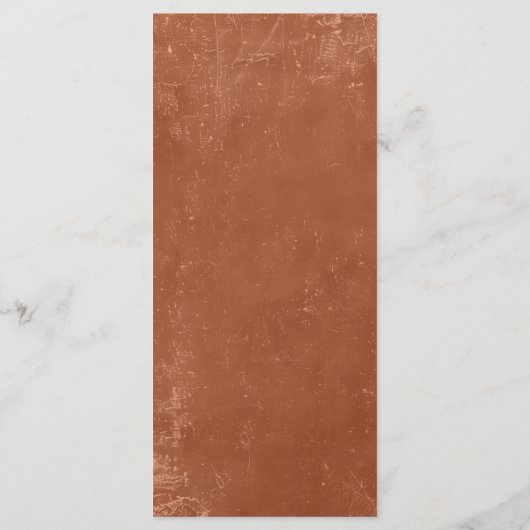 Rustikale Karte Terracotta Mexico (Rückseite)