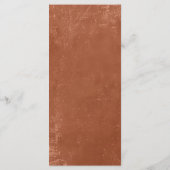 Rustikale Karte Terracotta Mexico (Rückseite)