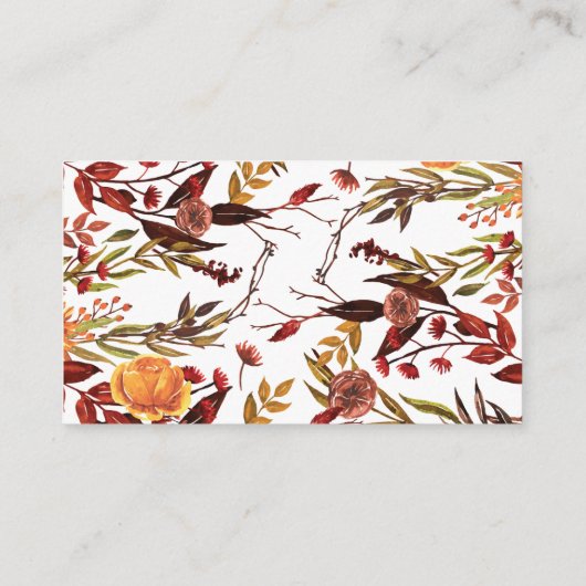 Rustikale Karten für den Herbst (Rückseite)