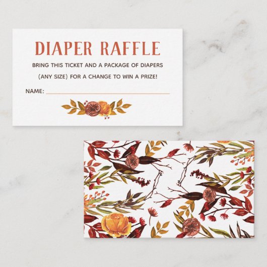 Rustikale Karten für den Herbst (Vorne/Hinten)