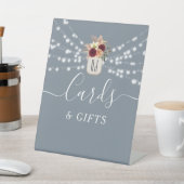 Rustikale Karten und Geschenke für Hochzeiten Sockelschild (In SItu)