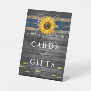 Rustikale Karten und Geschenke Navy Blauen Sonnenb Sockelschild