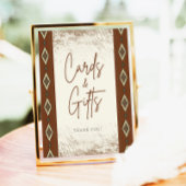 Rustikale Karten und Geschenkveranstaltungen von D Sockelschild