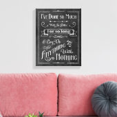 Rustikale Karton-Typografie Lebensbestätigung Leinwanddruck (Insitu (Wohnzimmer))