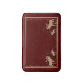 Rustikale kastanienbraune badematte (Vorderseite Vertikal)