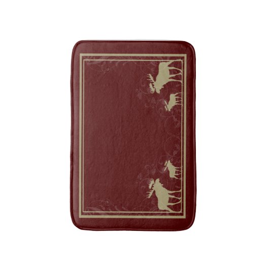 Rustikale kastanienbraune badematte (Vorderseite Vertikal)