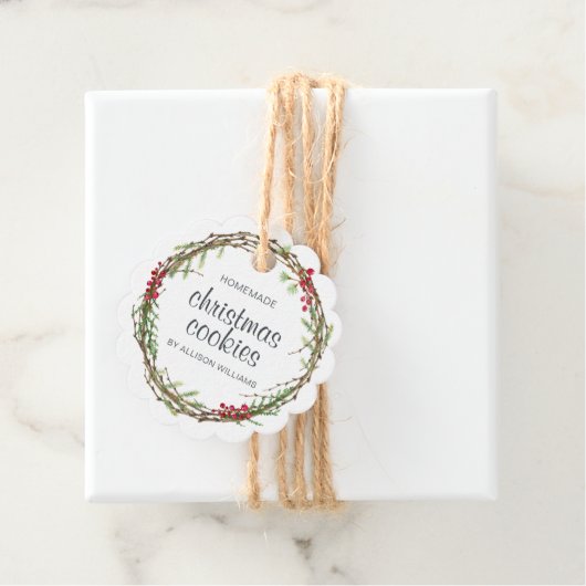 Rustikale Kätzchen Geschenkanhänger (Beispiel)