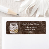 Rustikale Kaukasushochzeit, Adressetikett (Insitu)