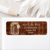 Rustikale Kaukasushochzeit, Adressetikett (Insitu)