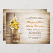 rustikale Kaution Probe Einladungen (Vorne/Hinten)