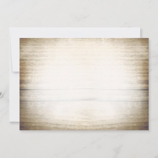 rustikale Kaution Probe Einladungen (Rückseite)