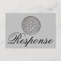 Rustikale keltische, nicht Minimalistische RSVP-Ka