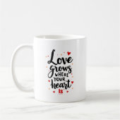 Rustikale Keramik Kaffee-Cup mit aufregendem Zitat Kaffeetasse (Links)