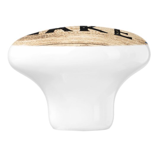 Rustikale Keramik Keramikknauf (Seitenansicht)