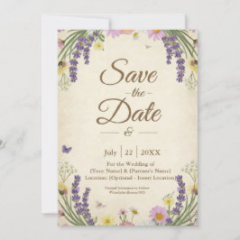 Rustikale Kernkarte Save the Date