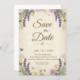 Rustikale Kernkarte Save the Date