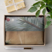 Rustikale Kerzen Stechpalmen-Weihnachts-Tissue-Pap Seidenpapier (Geschenk)