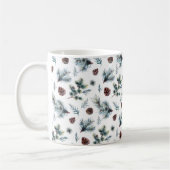 Rustikale Kiefer verzweigt sich Kiefern-Kegel Kaffeetasse (Links)