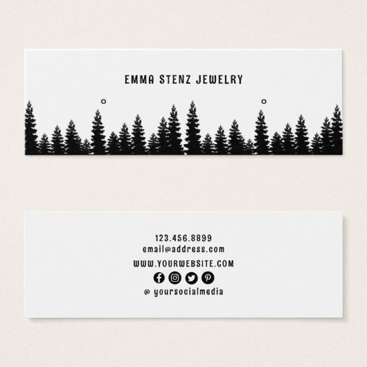 Rustikale Kiefern ・ Ohrläppchen - Anzeigetafel (Vorne & Hinten)