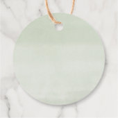 Rustikale Kiefernbäume Kinderdusche Danke Geschenkanhänger (Rückseite)