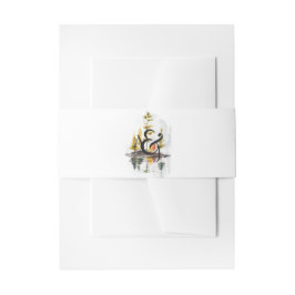 Rustikale Kiefernblütenpfanne Einladungsbanderole