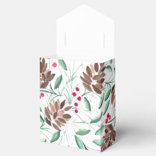 Rustikale Kiefernfüße und Gastgeschenk Hochzeit Be Geschenkschachtel (Geöffnet)