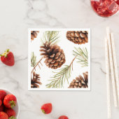 Rustikale Kiefernkone Serviette (Beispiel)