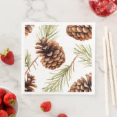 Rustikale Kiefernkone Serviette (Beispiel)