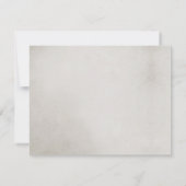 Rustikale Kiefernkone und Winterweiße Rosen Dankeskarte (Rückseite)