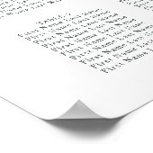 Rustikale Kiefernkone Winter Hochzeitskarte Poster (Ecke)