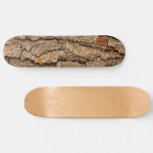 Rustikale Kiefernrinden-Textur Skateboard (Horizontal)