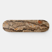 Rustikale Kiefernrinden-Textur Skateboard (Horizontal)