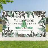 Rustikale Kiefernzapfen und -zweige Banner (Außenbereich)