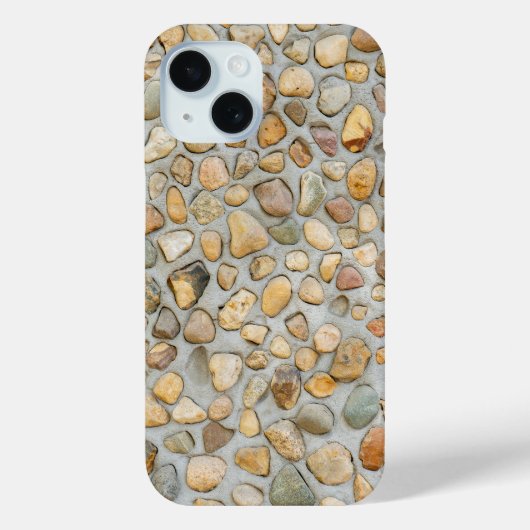 Rustikale Kieselsteinmauer Case-Mate iPhone Hülle (Rückseite)