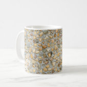 Rustikale Kieselsteinmauer Kaffeetasse (Vorderseite Links)