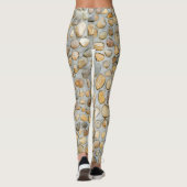 Rustikale Kieselsteinmauer Leggings (Rückseite)