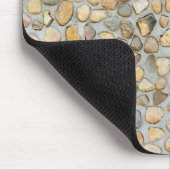 Rustikale Kieselsteinmauer Mousepad (Ecke)