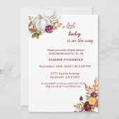 Rustikale Kinderdusche Einladung. Feiertagskarte (Vorderseite)