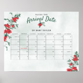 Rustikale Kinderdusche mit kleinen Tomaten Datum Poster (Vorne)