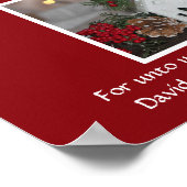 Rustikale Kirche Pine Cones Geburt von Jesus Luke  Poster (Ecke)